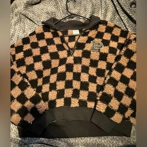 PINK fuzzy sweatshirt